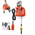 VEVOR 3-in-1 Electric Hoist Winch 1100lbs 1500W Wireless Remote