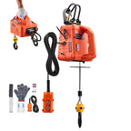 VEVOR 3-in-1 Electric Hoist Winch 1100lbs 1500W Wireless Remote