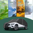 Fluorescent Strip Design 6 Layers Waterproof Car Cover Compatible for Mercedes