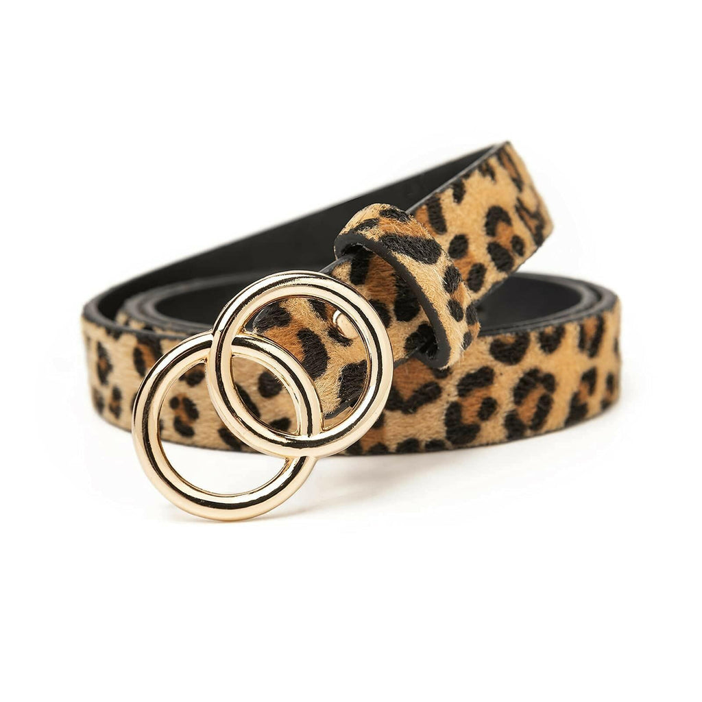 Miss Danger Leopard Belt Alloy Buckle for women Leather Belt with Pants Jeans