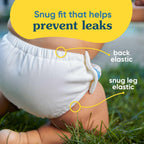 Charlie Banana Reusable Swim Diaper, XS Washable, with Easy On and Off Snaps for