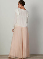 McCall Pattern Women's Loose Fitting Pullover Blouse and Wide Flare Pants Nicole