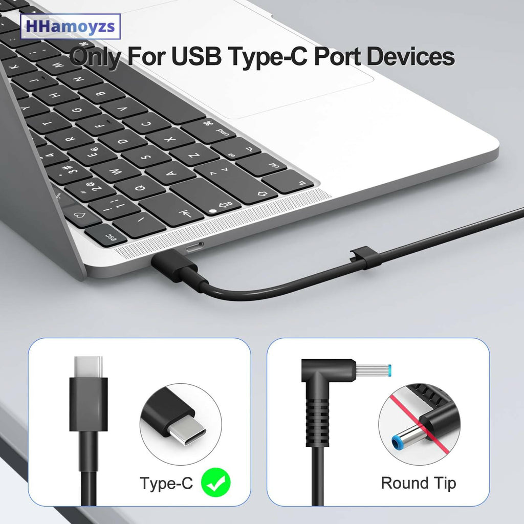 HHamoyzs 65W Laptop Charger USB C - Compatible with Dell Latitude