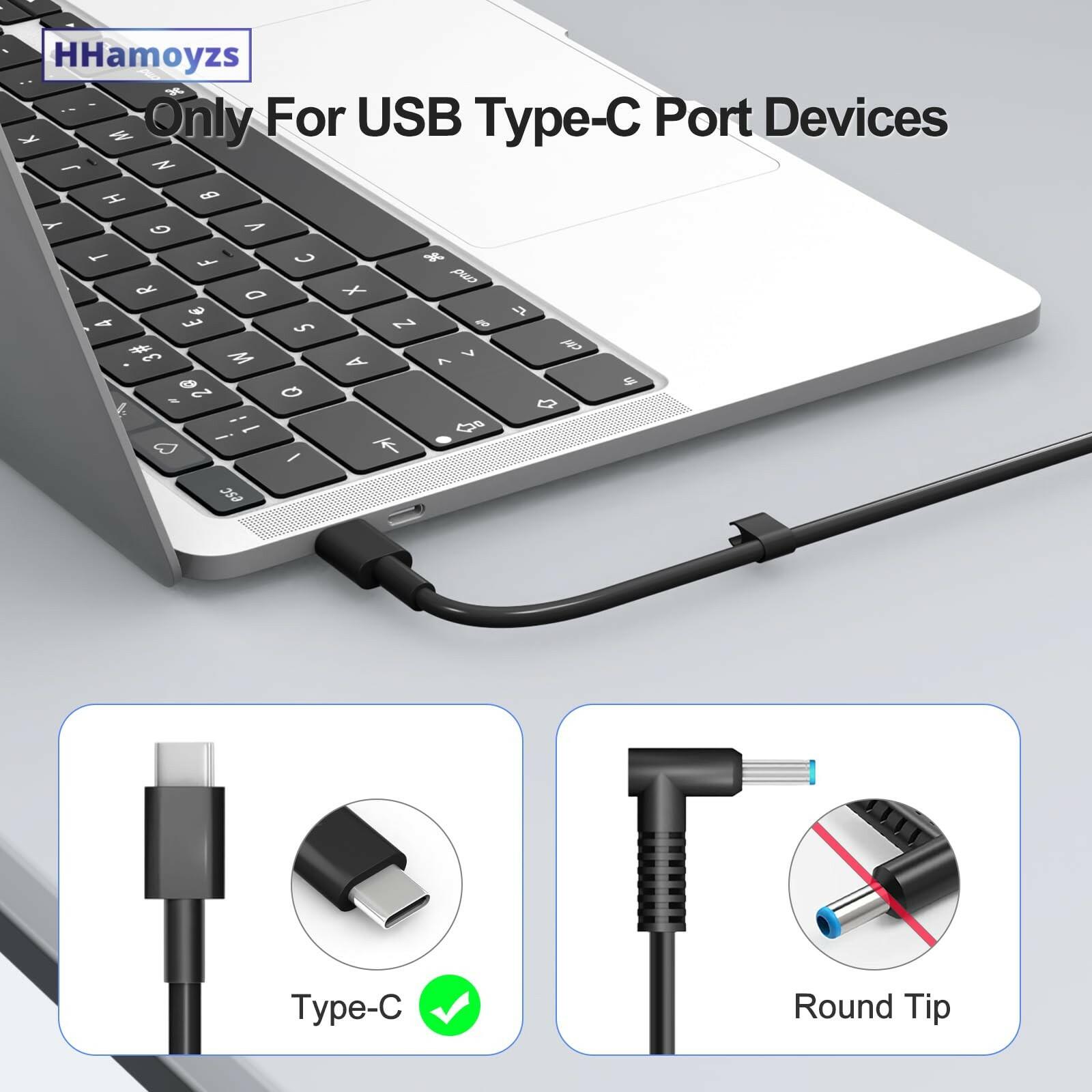 HHamoyzs 65W Laptop Charger USB C - Compatible with Dell Latitude