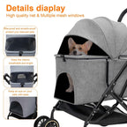 Dog Strollers for Small Dogs - Dog Stroller with Durable Shock-Absorbing PU