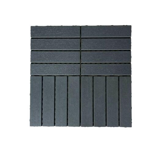 42 Pack Interlocking Deck Tiles, 12"x12"x0.8" Plastic Patio Flooring Outdoor