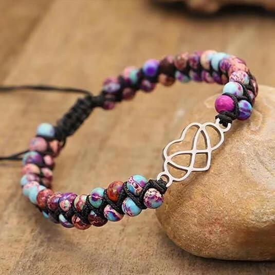 BTZY for Granddaughter for You are Always in Mine Beads“ Bracelet, Natural