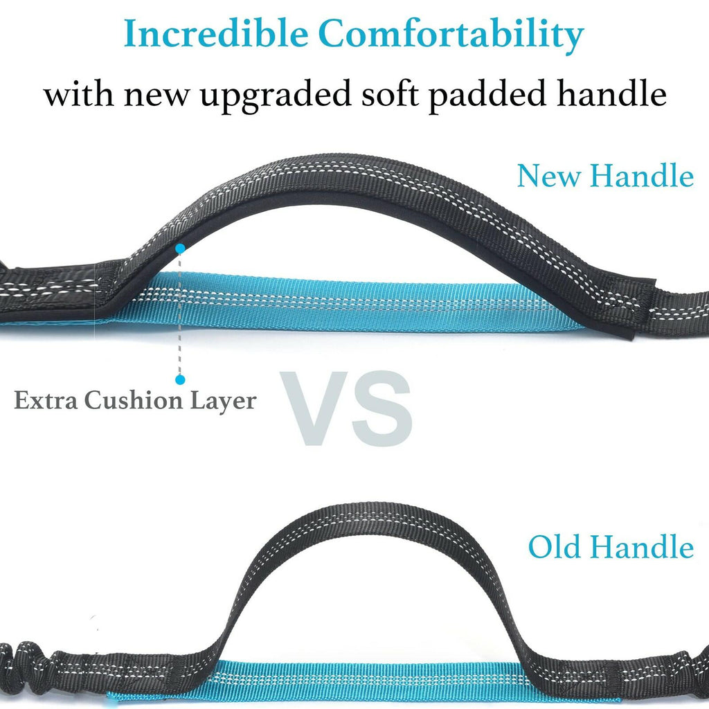iYoShop Retractable Hands Free Dog Leash - Dual Handle Bungee Waist Leash for