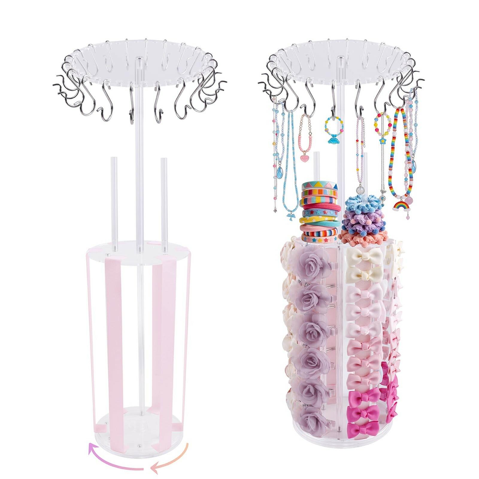 BFNAAgirl Bow Holder Bow Organizer for Girls,Baby Hair Clips Storage Stand,
