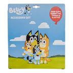 Luv Her Bluey Girls 20 Piece Accessory Set with 3 Barrettes, 4 Snap Hair Clips,