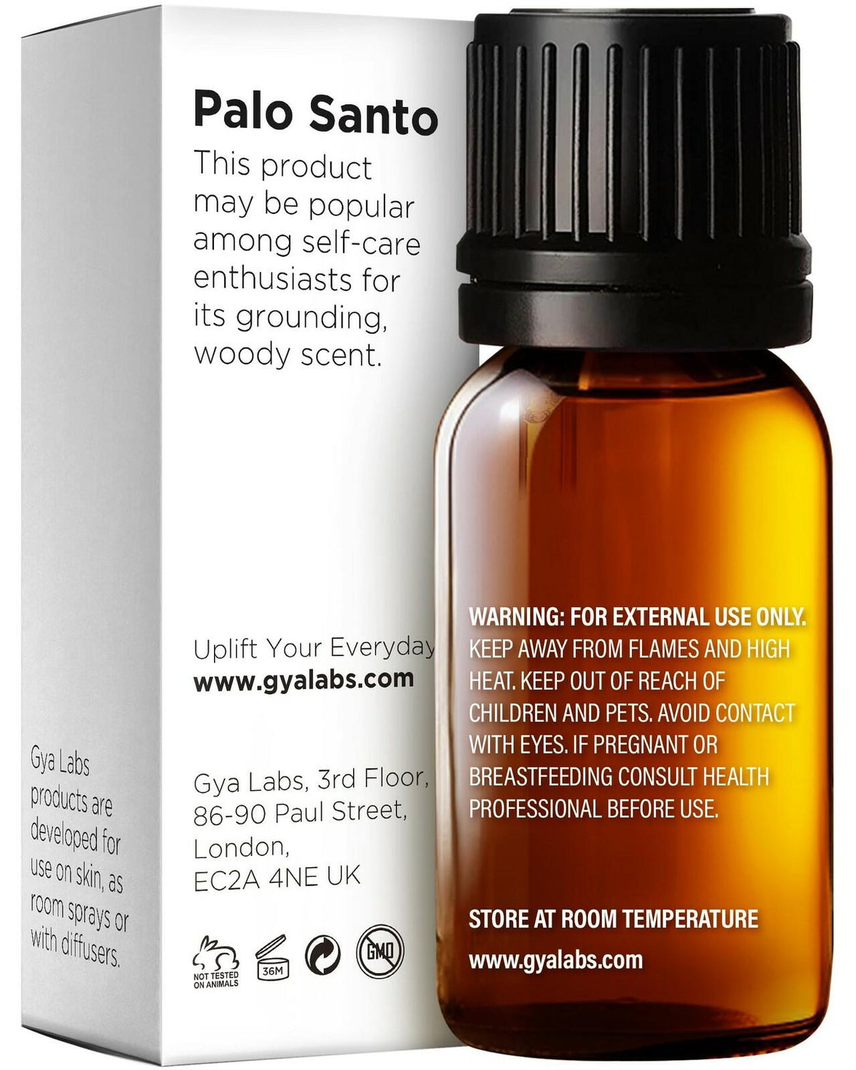 Gya Labs Palo Santo Essential Oil - 0.34 Fl Oz - for Hair, Skin, Diffuser,