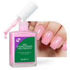 Nail Polish Strengthener and Growth Treatment: Pink Gelike EC 6 in 1 Natural