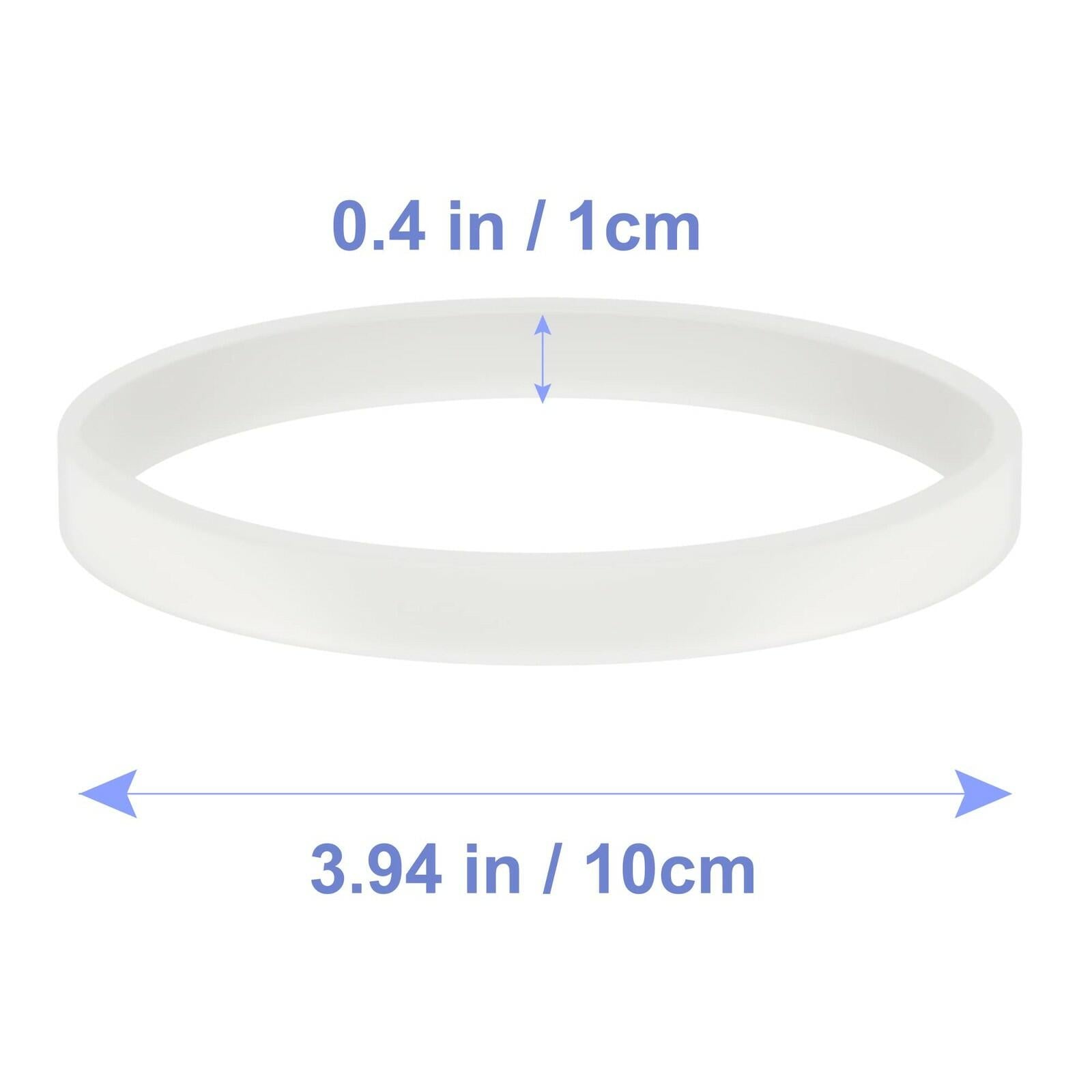 6 PCS Rubber Gaskets 10cm Sealing Gaskets White O-Ring Replacement Parts for