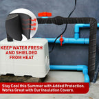 Redford Supply Co. 3 inch x 14 ft, Pipe Insulation, Outdoor Pipe Insulation Wrap
