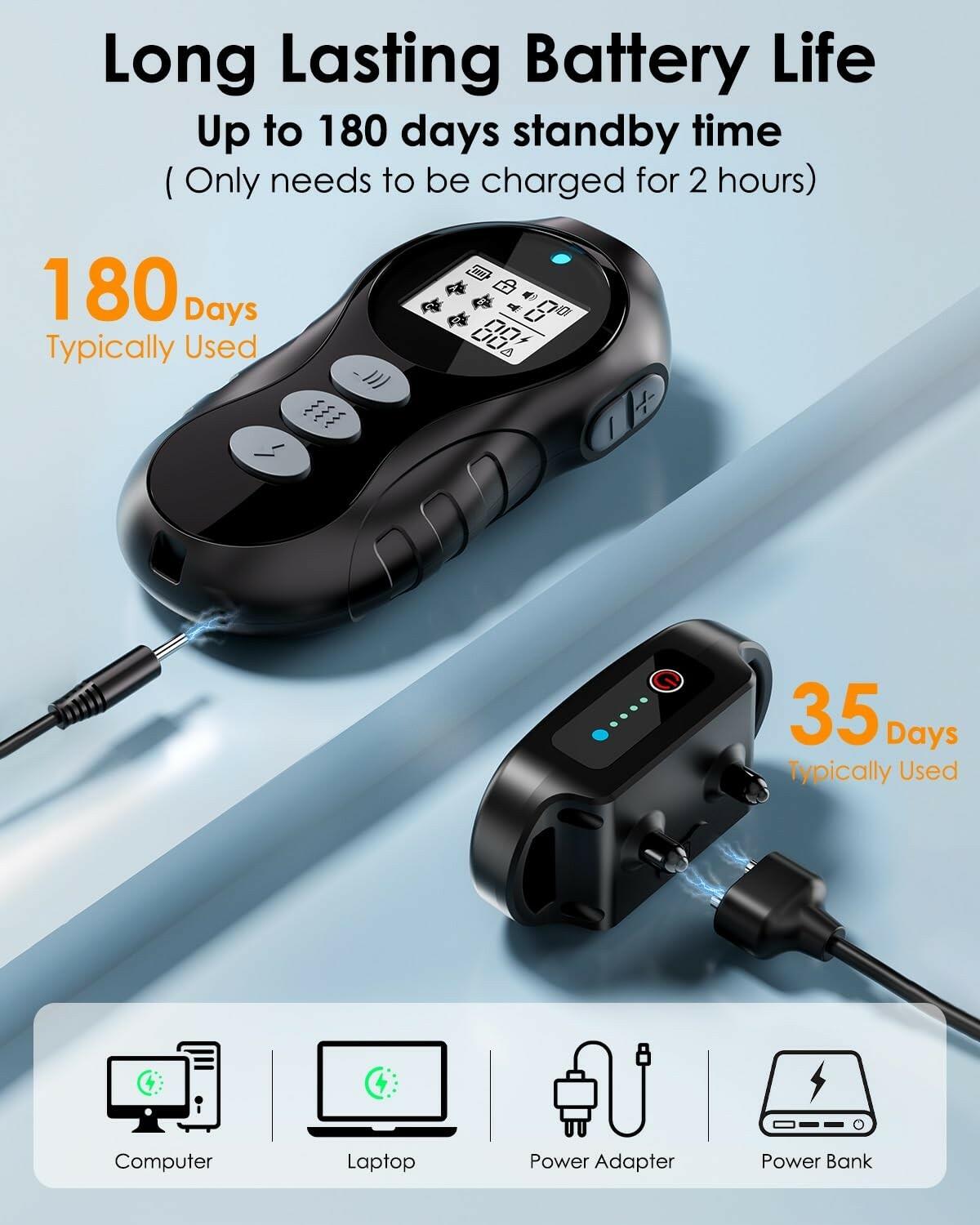 Dog Shock Collar with Remote Control - Shock Collar for Dogs IPX7 Waterproof Dog