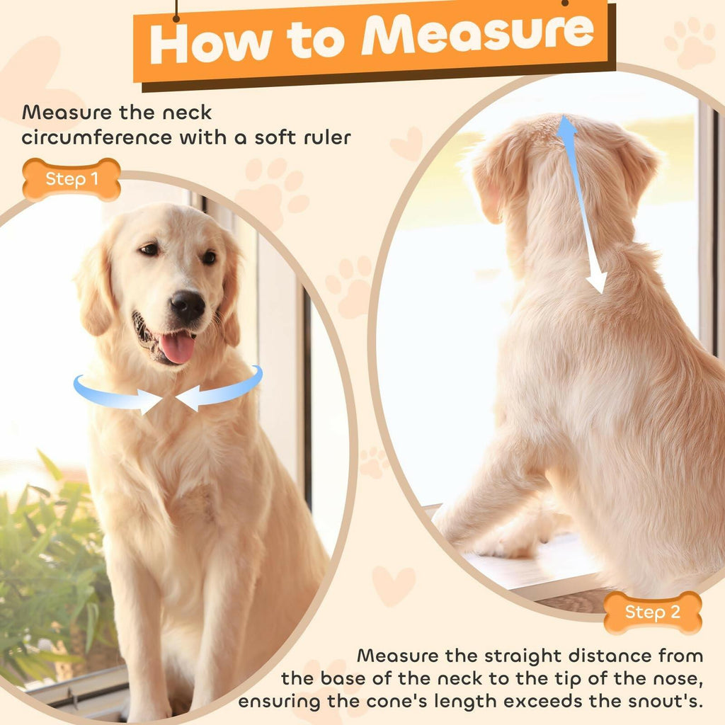 Soft Dog Cone Collar for Large Medium Small Dogs, Adjustable Cones for Dogs to