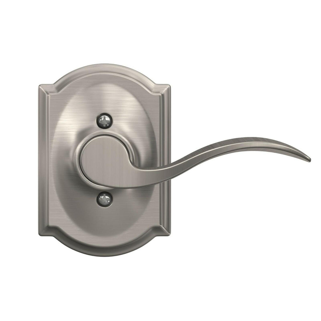 SCHLAGE Accent Non-Turning Dummy Door Handle, Right Handed, Satin Nickel