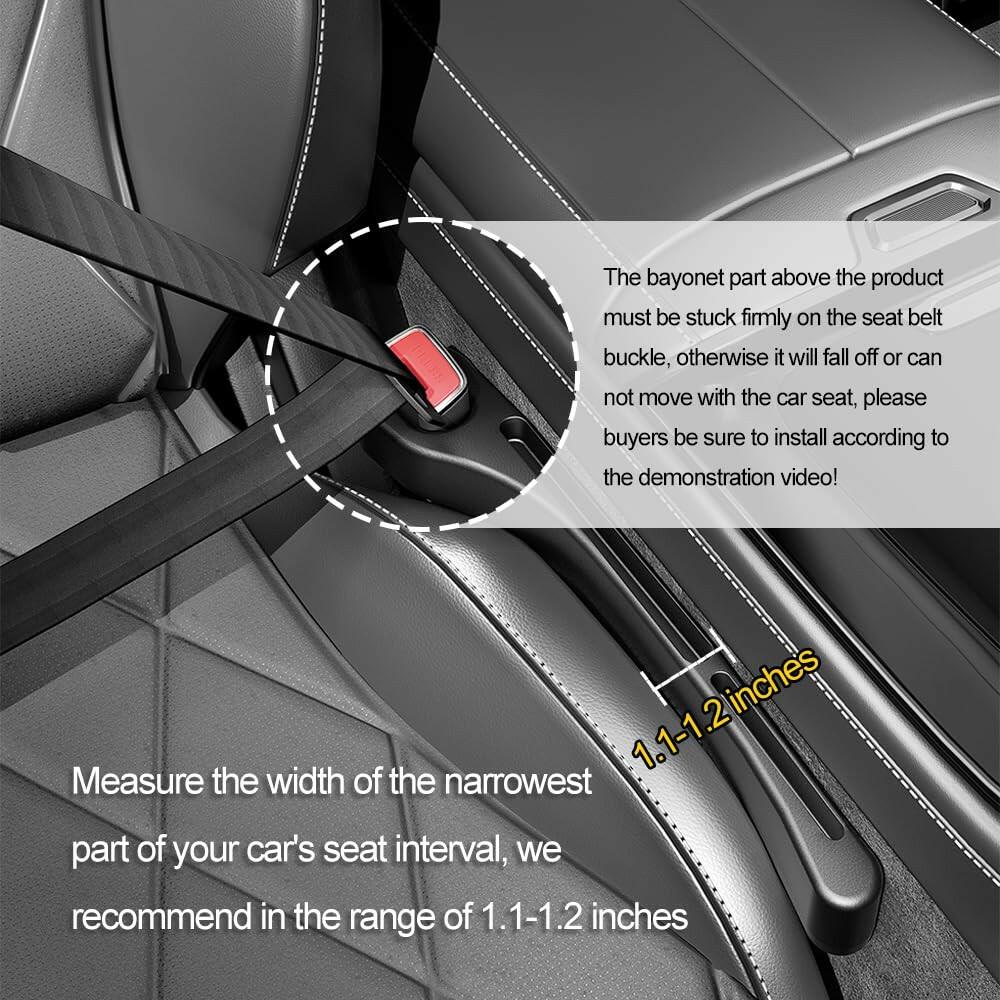 SSNNUU 2PCS Car Seat Gap Filler Organizer with Phone Holder,[Upgrade Version]