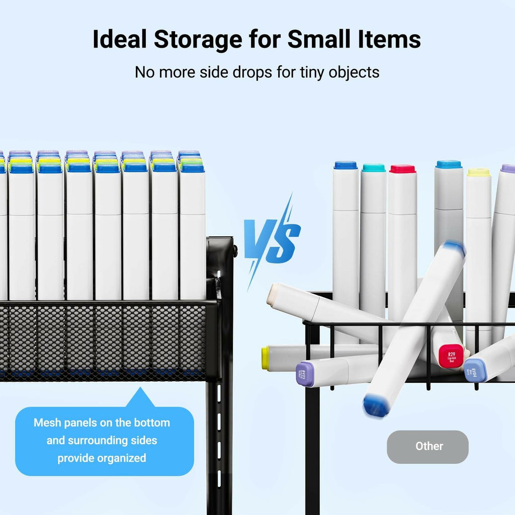TISTAYA Under Sink Organizer, Metal Under Sink Organizers and Storage, Slide Out