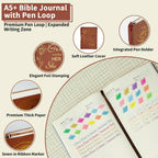 25 PCS Bible Study Supplies Kit, Large Capacity Canvas Tote Bag for Women