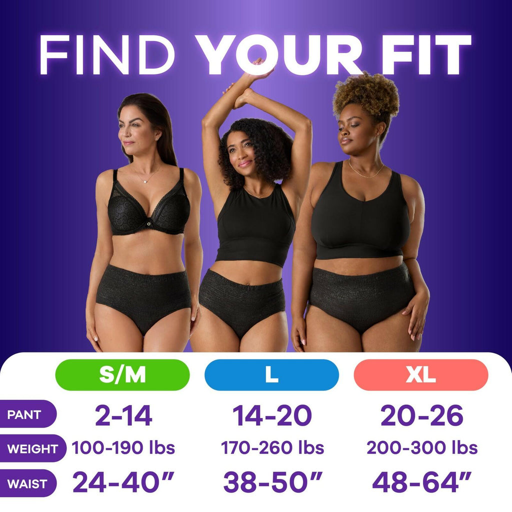 48Ct S/M Always Discreet Night Adult Underwear for Women Overnight Absorbency