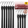 Bolvixor Bungee Cords with Hooks (10 Pack) – 21" Heavy Duty EPDM Rubber Tarp