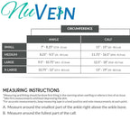 NuVein Women's Compression Socks, 15-20 mmHg Support, Casual Cushion Foot Style,