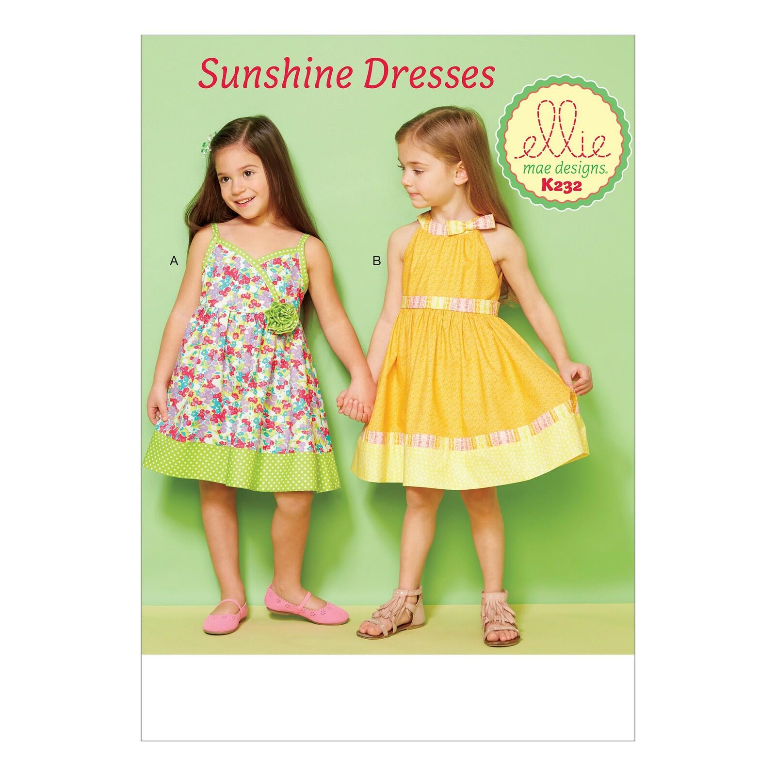 McCall Pattern Company Kwik K0232 Sewing Pattern, Size XXS-XS-S-M-L Girls' Lined