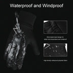 YukiniYa Kids Winter Gloves Back Water Repellent Touchscreen Warm Fleece