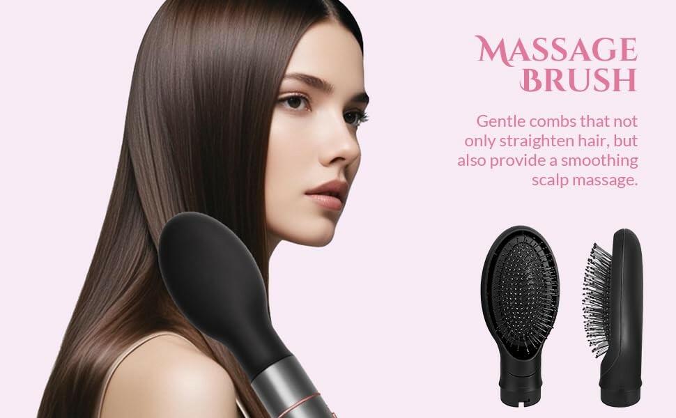5 in 1 Negative Ion Hair Dryer Brush Blow Dryer Brush Set, Hot Air Styler with