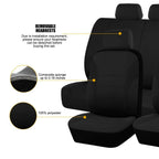 TNAIYH Car Seat Cover Full Set, Fashion Soft Sponge Vehicle Front and Rear Split