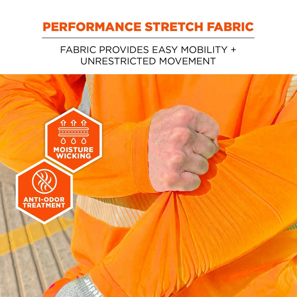 Large Ergodyne Chill-Its 6688 Hi Vis Reflective Shirt, Class 2, Cooling Sun