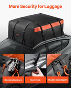 VEVOR Car Rooftop Cargo Carrier Bag, 23 Cubic Feet Roof Cargo Carrier, Heavy