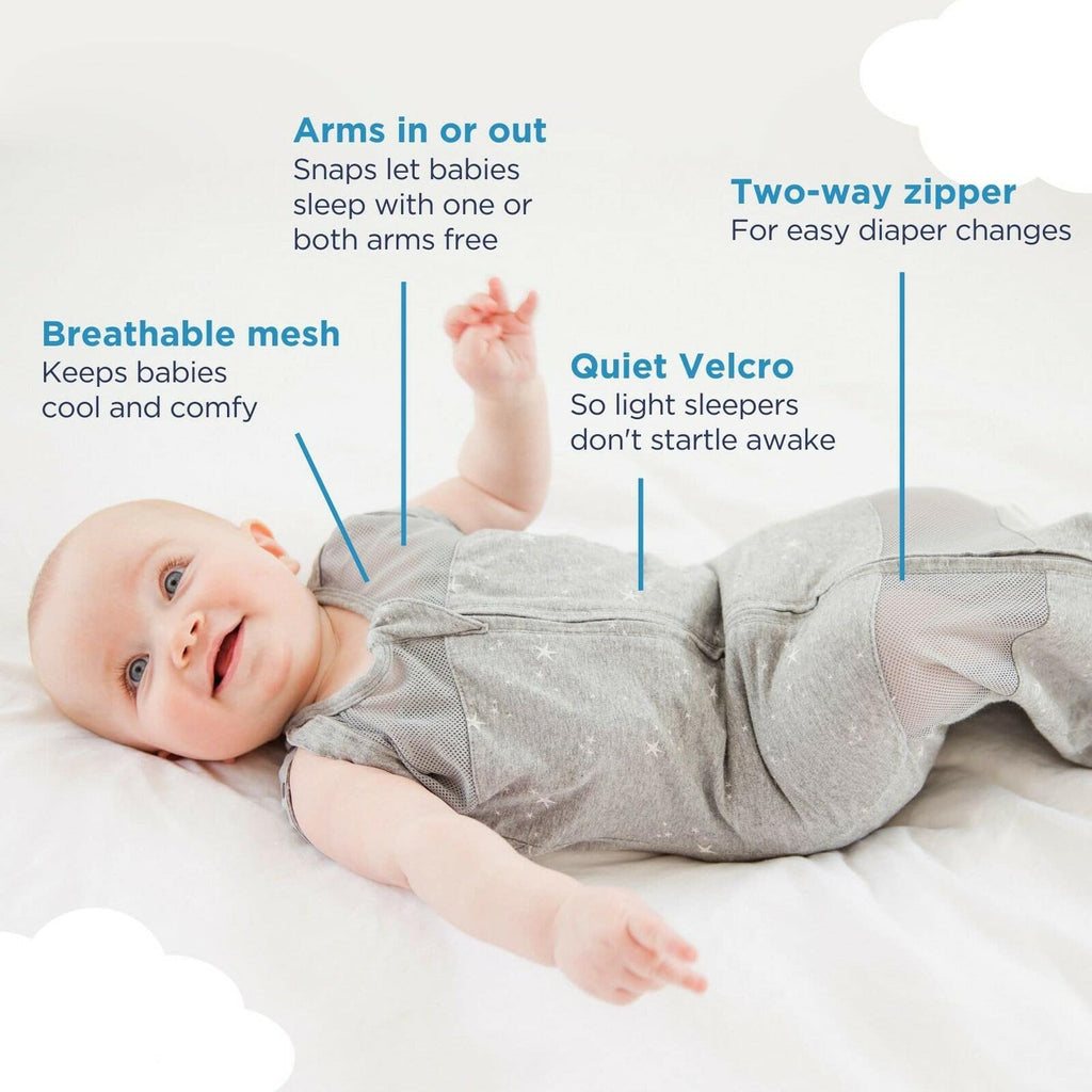 Happiest Baby Sleepea 5-Second Swaddle - 100% Organic Cotton Baby Swaddle