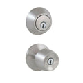 Brandywine Stainless Steel Keyed Alike Knob Combo Pack with Single Cylinder