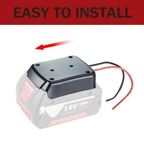 SDAZGVRK Power Battery Adaptor Wheel Compatible with Bosch 18V Battery, Powers