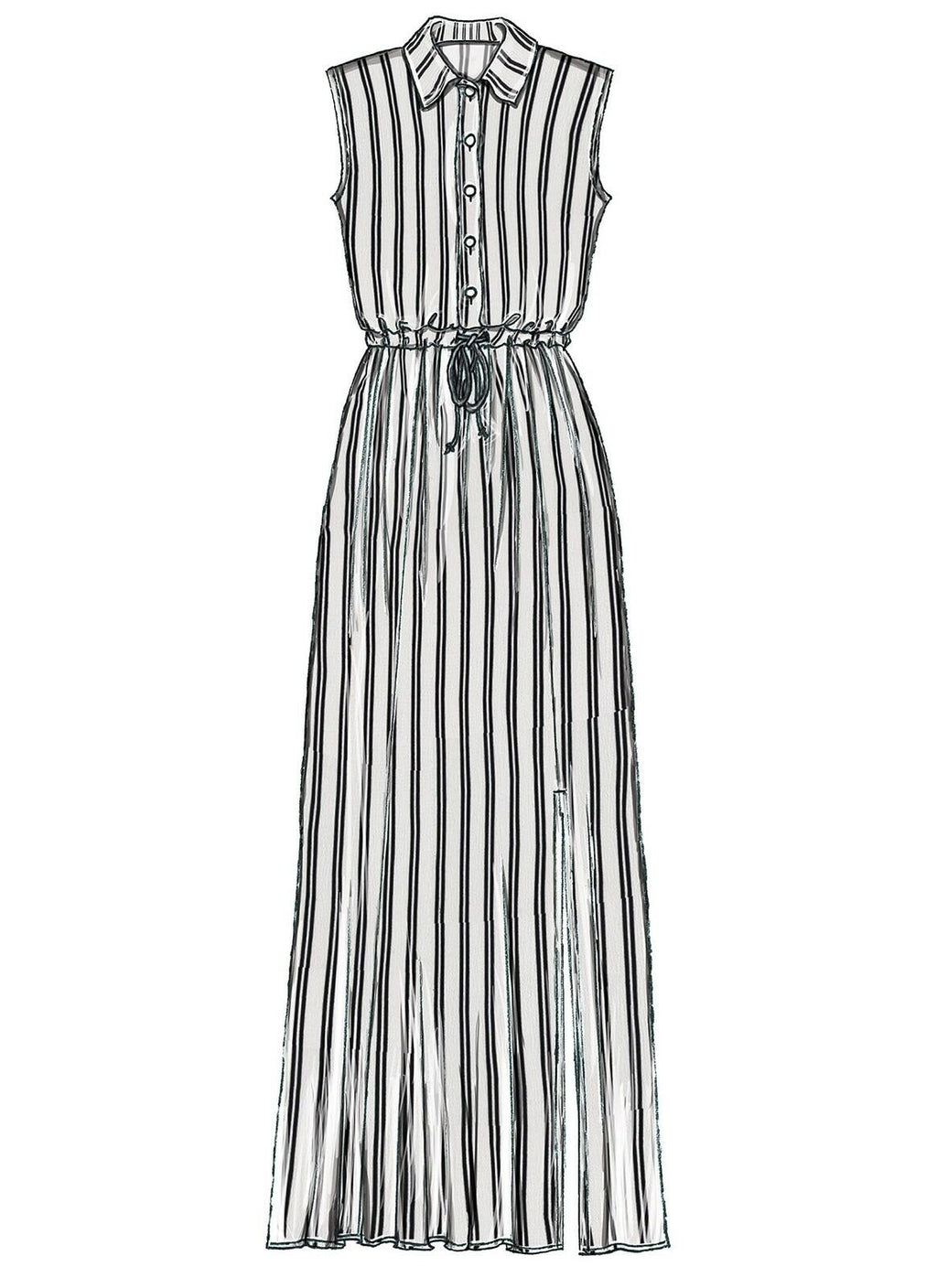 McCall's Patterns Miss Petite Shirtdresses with Drawstring Waist