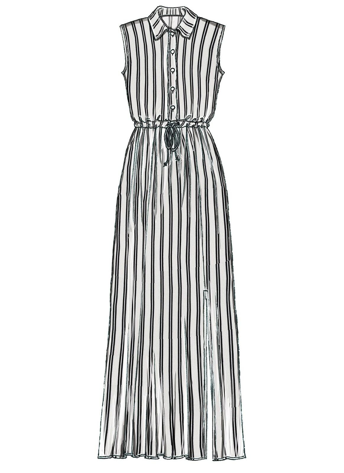 McCall's Patterns Miss Petite Shirtdresses with Drawstring Waist