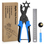 Diyife Professional Leather Hole Puncher, Full Set Punch Tool Kits for Belt,