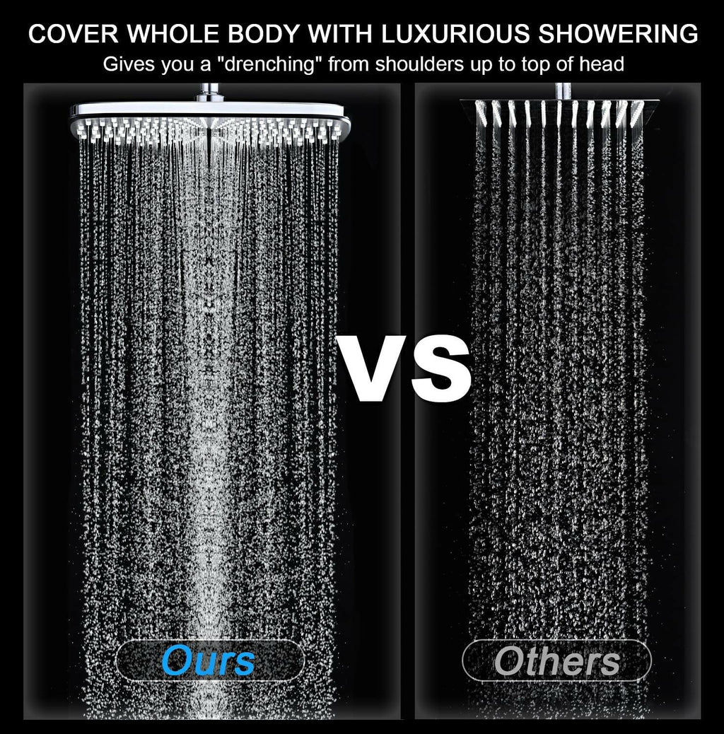 High Pressure Rain Shower Head: Upgrade Shower Heads with Handheld Spray Combo