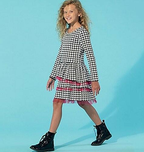 McCall's Patterns M7274 Children's/Girls' Tops, Dress, Skirt and Leggings, Size