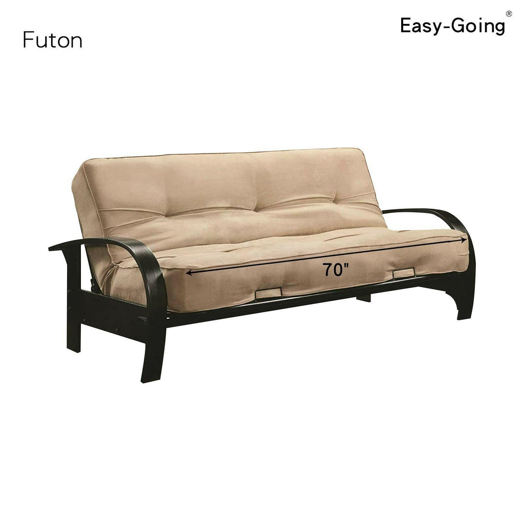 Easy-Going Futon Sofa Slipcover - Reversible Armless Couch Cover - Water