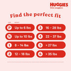 29 Ct Huggies Size 2 Diapers, Little Snugglers Baby Diapers, Size 2 (12-18 lbs)