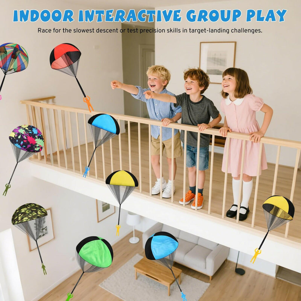 Parachute Toy for Kids, Outdoor Toys Flying Parachute Men, Inside & Outside Toys