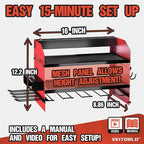 Power Tool Organizer with Charging Station, Heavy Duty Modular Wall Mount Rack