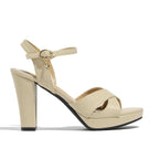 Lyngixko Block Heeled Platform Sandals Chunky Open Toe Shoes for Women