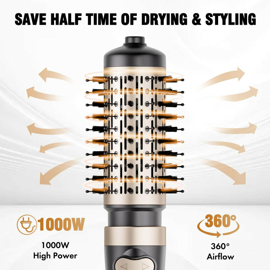 DAILYLIFE Rotating Hair Dryer Brush, Hot Air Brush, Spinning Blow Dryer Brush