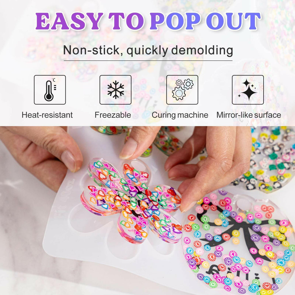 LET'S RESIN Name Plates Resin Molds for 20oz/30oz & 40oz Lid, 16 Cavities 2Pcs
