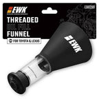 EWK Oil Funnel Threaded Engine Oil Fill Funnel, Secure No-Leak Design for Toyota