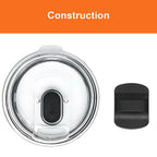 Wotermly Magslider Replacement Lid for 20 oz tumblers, Spill Proof Splash